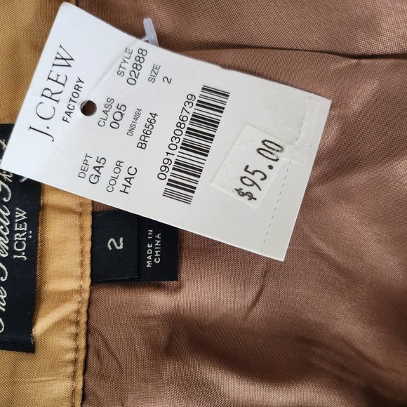 NWT J Crew Factory beige pencil skirt - Picture 6 of 7